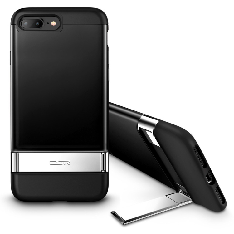 

ESR Urbansoda Simplace Series PC + TPU Protective Case for iPhone 8 Plus / 7 Plus, with Metal Holder(Black)