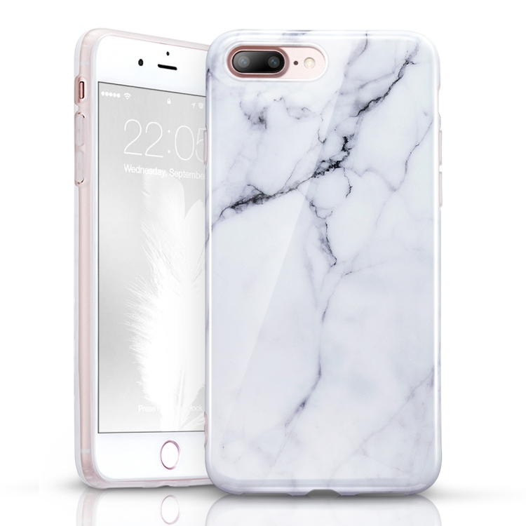 

ESR Marble Series PET+TPU Protective Case for iPhone 8 Plus / 7 Plus(White)
