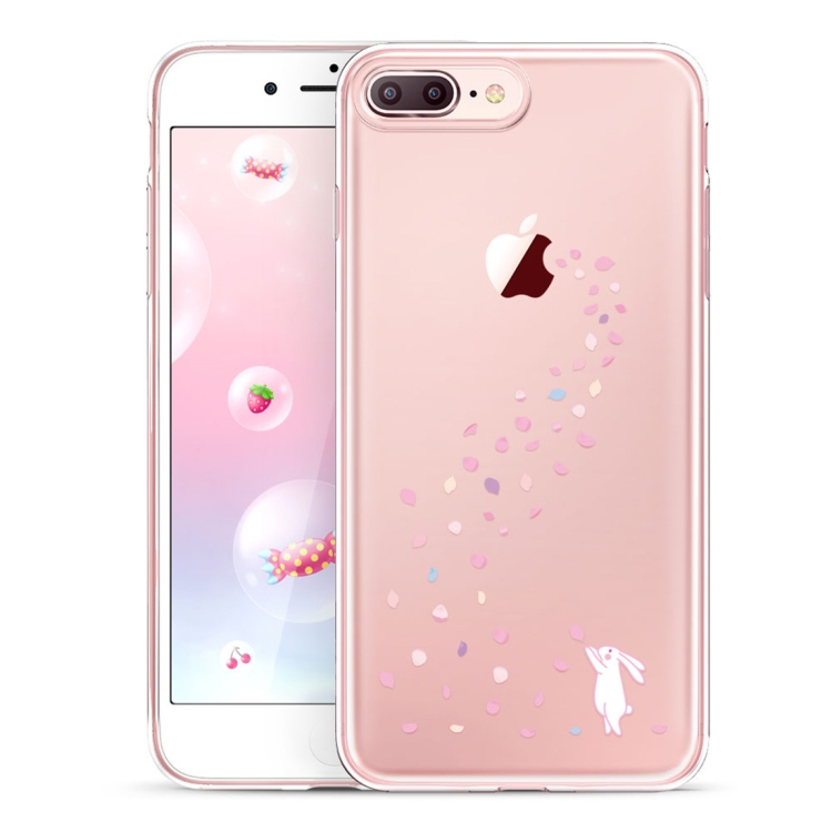 

ESR Mania Series Floral Bunny Pattern Ultra-thin Transparent TPU Case for iPhone 8 Plus / 7 Plus