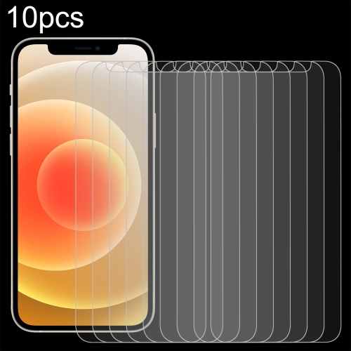 

For iPhone 12 / 12 Pro 10 PCS 0.26mm 9H 2.5D Tempered Glass Film (Slotted)