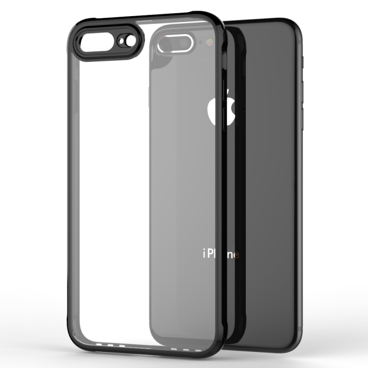 

Transparent Acrylic + TPU Airbag Shockproof Case for iPhone 8 Plus & 7 Plus (Black)