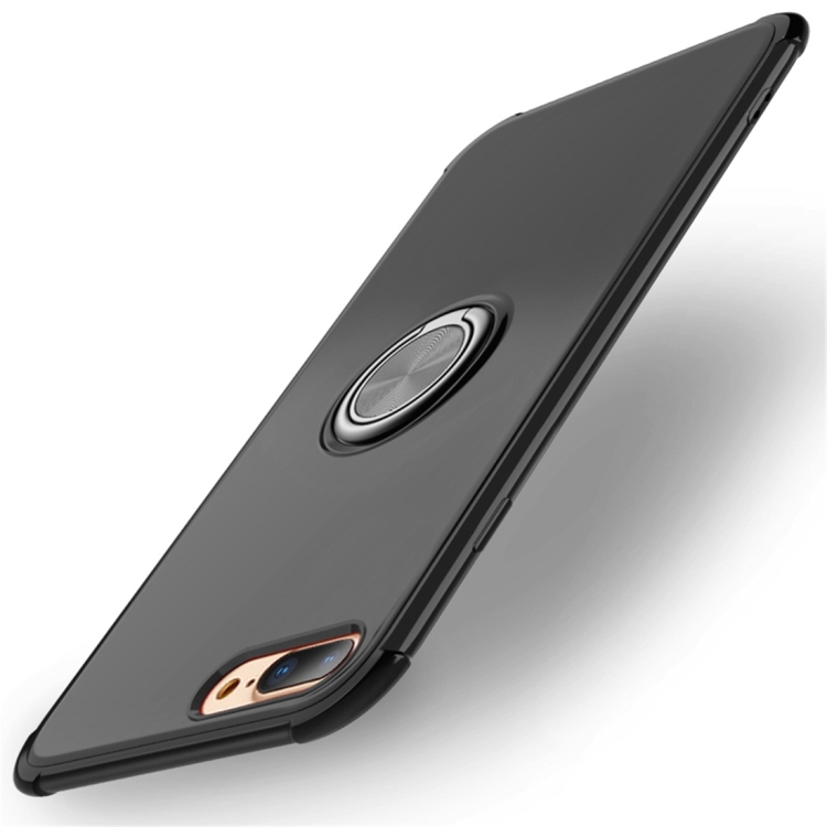 

Shockproof TPU Protective Case for iPhone 7 Plus / 8 Plus, with Holder (Black)