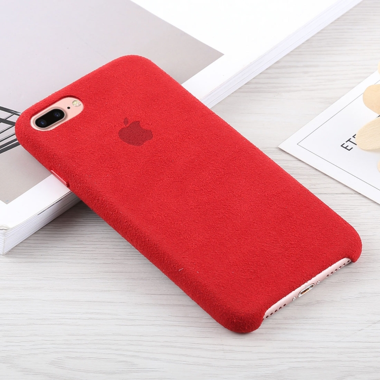 

Suede PC Protective Back Cover Case for iPhone 8 Plus & 7 Plus(Red)