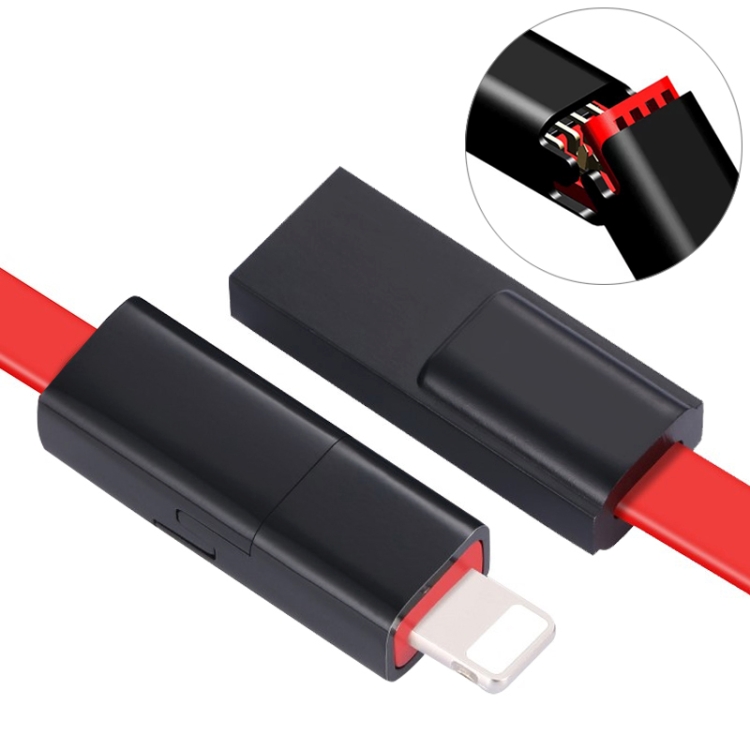 

1.5m USB to 8 Pin Repairable Charging & Sync Data Cable, For iPhone XR / iPhone XS MAX / iPhone X & XS / iPhone 8 & 8 Plus / iPhone 7 & 7 Plus / iPhone 6 & 6s & 6 Plus & 6s Plus / iPad(Black Red)