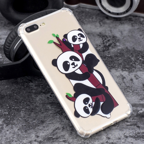 

Three Pandas Pattern Oil Embossed TPU Case for iPhone 8 Plus & 7 Plus