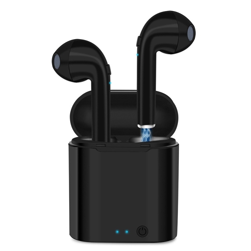 

TWS-i7 Universal Dual Wireless Bluetooth 4.2 Earbuds Stereo Headset In-Ear Earphone with Charging Box, For iPad, iPhone, Galaxy, Huawei, Xiaomi, LG, HTC and Other Bluetooth Enabled Devices(Black)
