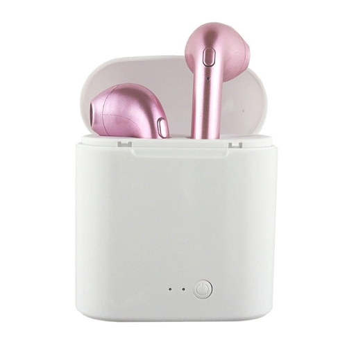 

i7S TWS Universal Dual Wireless Bluetooth 5.0 Earbuds Stereo Headset In-Ear Earphone with Charging Box, Automatic Dual Ears Pairing(Rose Gold)