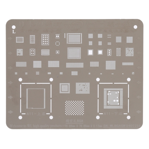 

Mobile Phone Rework Repair BGA Reballing Stencils for iPhone X / 8 / 8 Plus