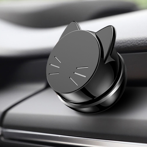 

Vehicle Car Dashboard Mount PC Fortune Cat Design 360 Degree Rotation Magnetic Phone Holder(Black)