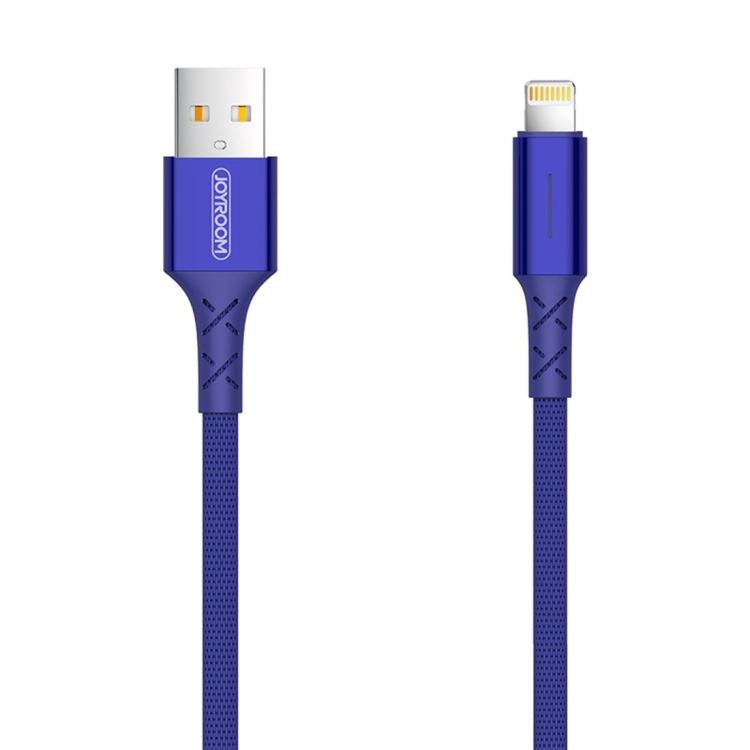 

JOYROOM S-M364 2m Intelligent Poweroff 8 Pin Data Sync Charge Cable, For iPhone XR / iPhone XS MAX / iPhone X & XS / iPhone 8 & 8 Plus / iPhone 7 & 7 Plus / iPhone 6 & 6s & 6 Plus & 6s Plus / iPad(Blue)