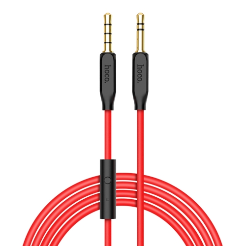 

hoco UPA12 3.5mm Plug Male to 3.5mm Plug Male Gold-plated Connector Stereo AUX Cable with Mic, Length: 1m, For iPhone, Galaxy, Huawei, Xiaomi, HTC, Sony and Other Audio Equipment
