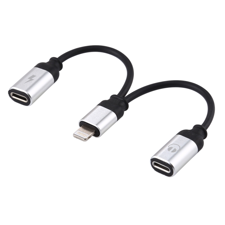 

12cm 8 Pin Male to Dual 8 Pin Female Adapter Cable, For iPhone XR / iPhone XS MAX / iPhone X & XS / iPhone 8 & 8 Plus / iPhone 7 & 7 Plus / iPhone 6 & 6s & 6 Plus & 6s Plus / iPad, Support IOS 11.2(White)