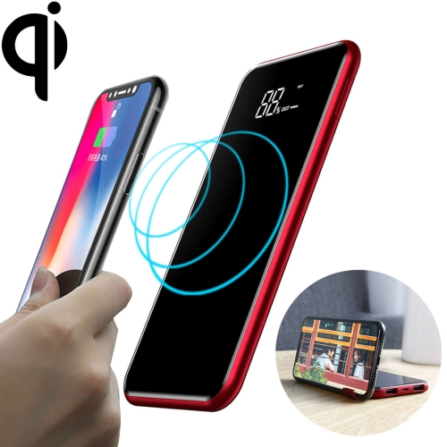 

Baseus PPALL-EX01 Portable Full Screen Wireless Charger with Holder, Support Fast Charging, For iPhone, Galaxy, Huawei, Xiaomi, LG, HTC and Other QI Standard Smart Phones(Red)