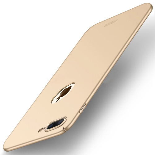 

MOFI for iPhone 8 Plus Frosted PC Ultra-thin Edge Fully Wrapped Up Protective Case Back Cover (Gold)