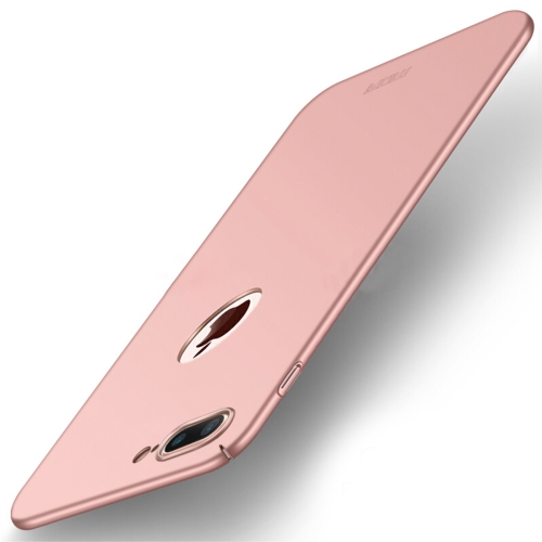 MOFI for iPhone 8 Plus Frosted PC Ultra-thin Edge Fully Wrapped Up Protective Case Back Cover (Rose Gold)