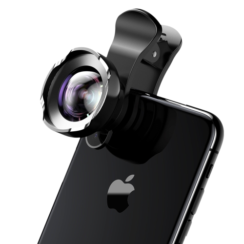 

Baseus Mobile Phone Lenses 2 in 1 HD 120 Degree Wide Angle + 15X Macro Camera Lens, For iPhone, Galaxy, Huawei, Xiaomi, LG, HTC and Other Smart Phones, iPad(Black)