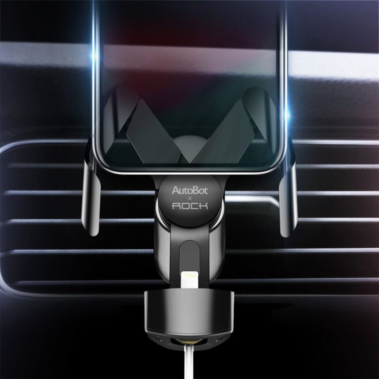 

ROCK AutoBot Car Air Vent Mount Universal Phone Holder Cradle Stand, For iPhone, Galaxy, Huawei, Xiaomi, Lenovo, Sony, LG, HTC and Other 4-7 inch Smartphones(Grey)