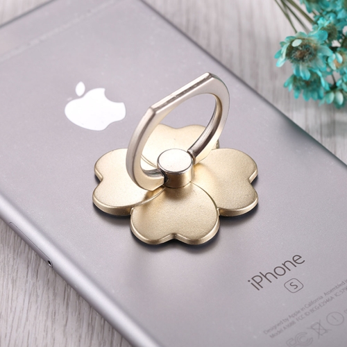 

Universal 360 Degree Rotation Four-leaf Clover Style Phone Holder, For iPhone, Galaxy, Huawei, Xiaomi, LG, HTC and Other Smart Phones(Gold)