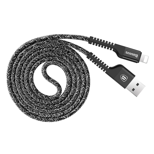 

Baseus 1m Weave 9-Layer SR Anti-break Junction Cord 2A Fast Charging USB A to 8 Pin Data Sync Charge Cable, For iPhone XR / iPhone XS MAX / iPhone X & XS / iPhone 8 & 8 Plus / iPhone 7 & 7 Plus / iPhone 6 & 6s & 6 Plus & 6s Plus / iPad / iPhone 5 & 5S(Bla