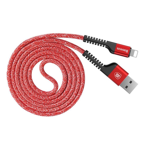 

Baseus 1m Weave 9-Layer SR Anti-break Junction Cord 2A Fast Charging USB A to 8 Pin Data Sync Charge Cable, For iPhone XR / iPhone XS MAX / iPhone X & XS / iPhone 8 & 8 Plus / iPhone 7 & 7 Plus / iPhone 6 & 6s & 6 Plus & 6s Plus / iPad / iPhone 5 & 5S(Red