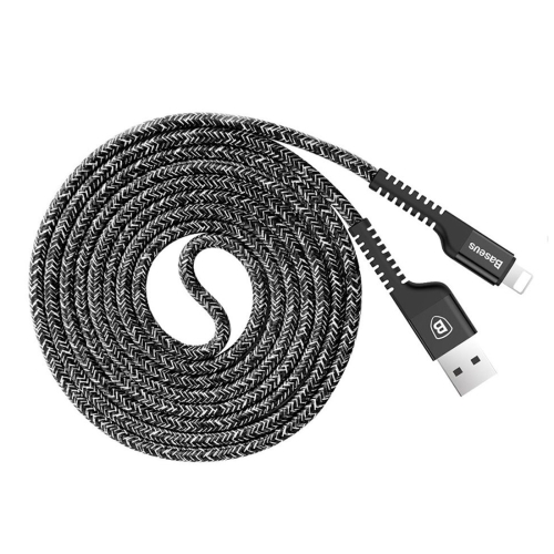 

Baseus 1.5m Weave 9-Layer SR Anti-break Junction Cord 2A Fast Charging USB A to 8 Pin Data Sync Charge Cable, For iPhone XR / iPhone XS MAX / iPhone X & XS / iPhone 8 & 8 Plus / iPhone 7 & 7 Plus / iPhone 6 & 6s & 6 Plus & 6s Plus / iPad / iPhone 5 & 5S(B