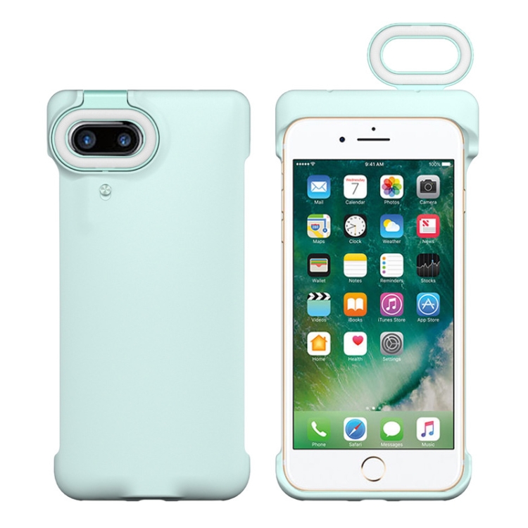 

Ring Flash Selfie Fill Light Protective Case For iPhone 8 Plus / 7 Plus(Green)