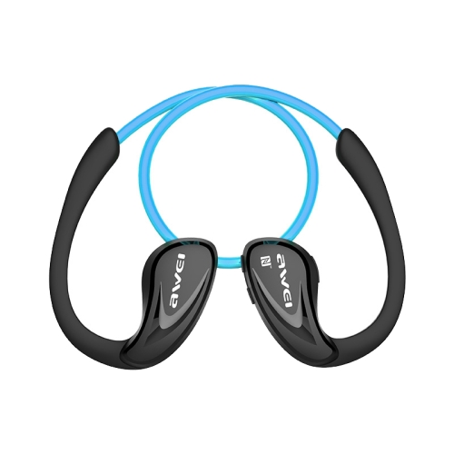 

AWEI A881BL Waterproof Sports Bluetooth CSR4.1 Earphone Wireless Stereo Headset With NFC Function, For iPhone, Samsung, Huawei, Xiaomi, HTC and Other Smartphones (Blue)