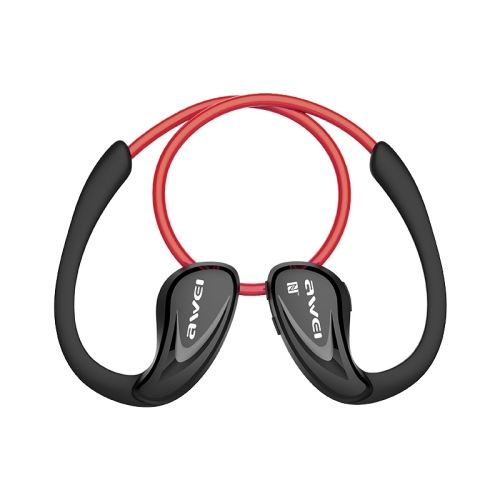 

AWEI A881BL Waterproof Sports Bluetooth CSR4.1 Earphone Wireless Stereo Headset With NFC Function, For iPhone, Samsung, Huawei, Xiaomi, HTC and Other Smartphones (Red)