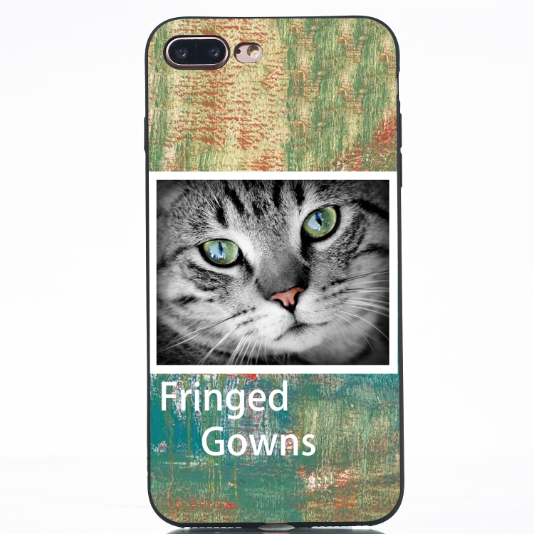 

Cat Painted Pattern Soft TPU Case for iPhone 8 Plus & 7 Plus
