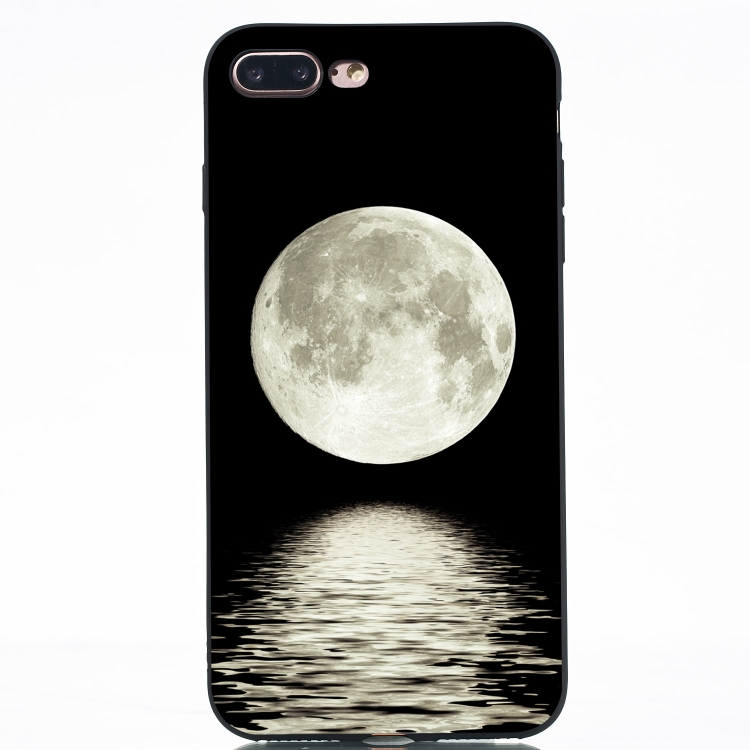 

Moon Painted Pattern Soft TPU Case for iPhone 8 Plus & 7 Plus