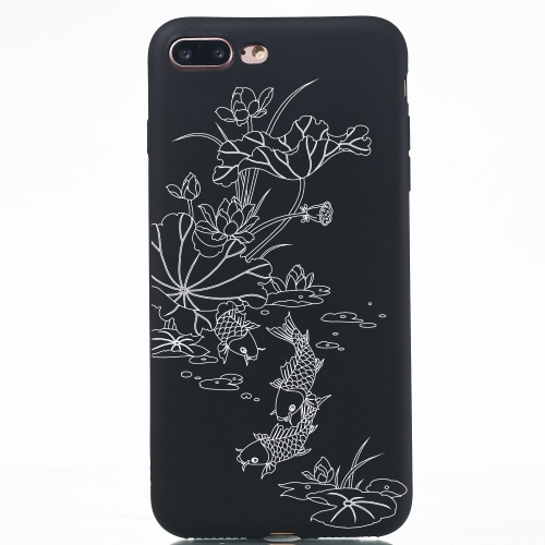 

Lotus Pond Painted Pattern Soft TPU Case for iPhone 8 Plus & 7 Plus