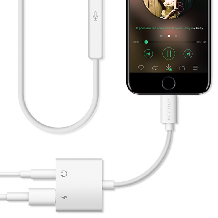 

YAOMAISI Q05+ 2 in 1 2.4A 8 Pin + 3.5mm Audio Charging Converter Adapter Cable, For iPhone XR / iPhone XS MAX / iPhone X & XS / iPhone 8 & 8 Plus / iPhone 7 & 7 Plus / iPhone 6 & 6s & 6 Plus & 6s Plus / iPad