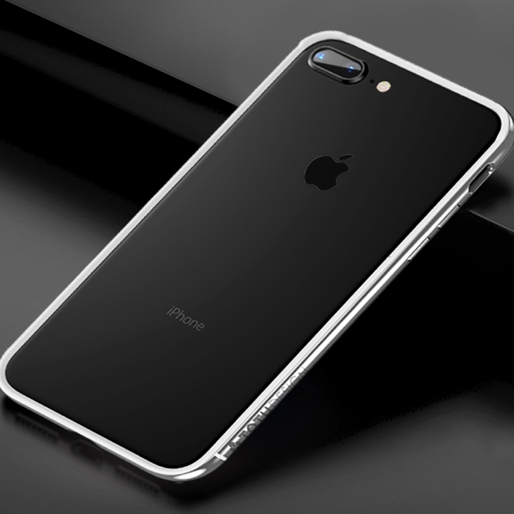 

TOTUDESIGN for iPhone 8 Plus & 7 Plus TPU + PC Dropproof Protective Bumper Frame(Silver)