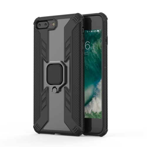 

Iron Warrior Shockproof TPU + PC Protective Case for iPhone 7 Plus, with 360 Degree Rotation Holder(Black)