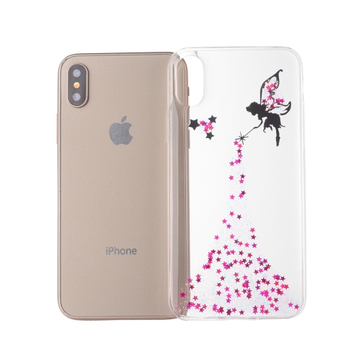 

Epoxy Angel Pattern Soft Case For iPhone X / XS