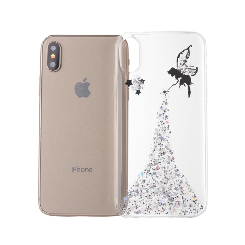 

Epoxy Angel Pattern Soft Case For iPhone X / XS