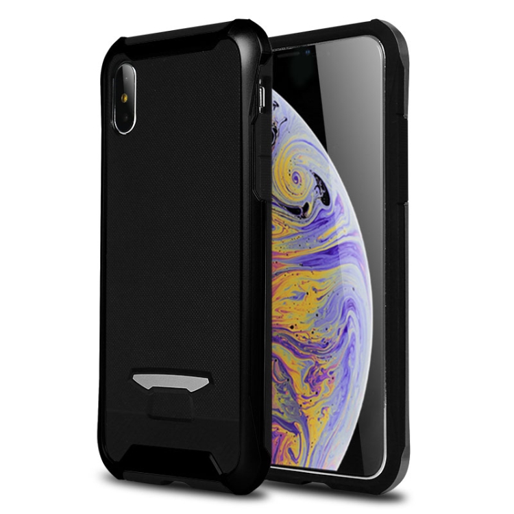 

Bumblebee TPU + PC Granule Texture Protective Back Cover Case for iPhone X / XS (Black)