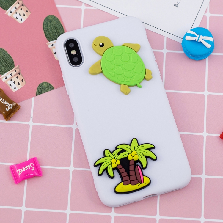 

Paster Pattern Soft TPU Protective Case For iPhone XS Max (Seaside Coconut Tree)