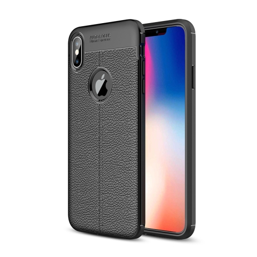 

Litchi Texture TPU Case for iPhone XS Max(Black)