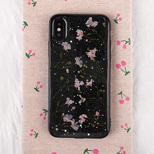 

Floral Pattern Soft Case For iPhone XS Max 6.5 inch(Black+Pink)