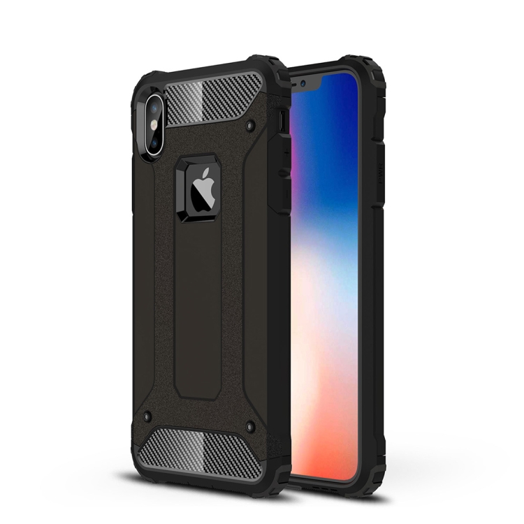 

TPU + PC Armor Combination Back Cover Case for iPhone XS Max(Black)