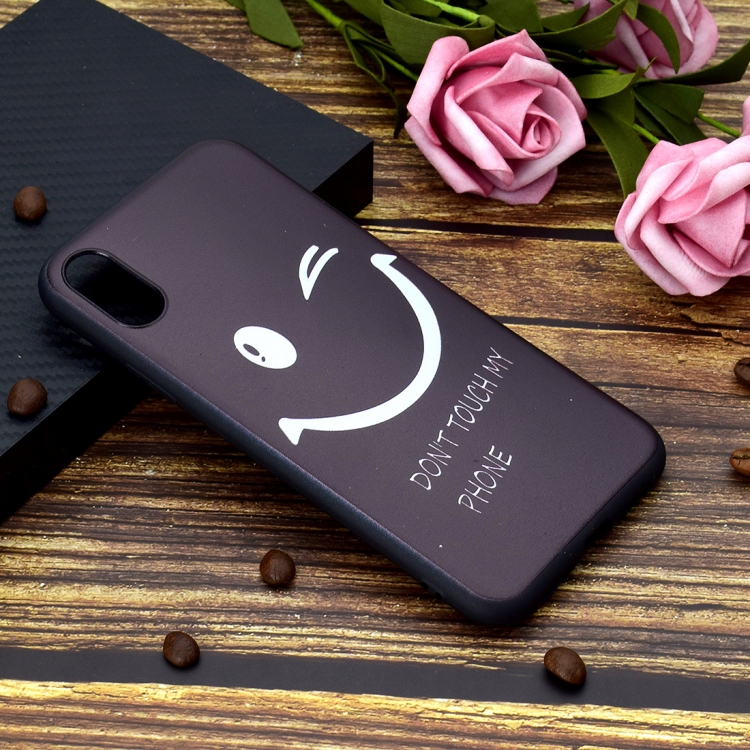 

Painted Soft TPU Protective Case For iPhone XS Max(Smiling Face)