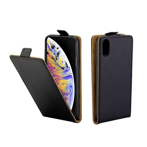 

Business Style Vertical Flip TPU Leather Case for iPhone XS Max, with Card Slot (Black)