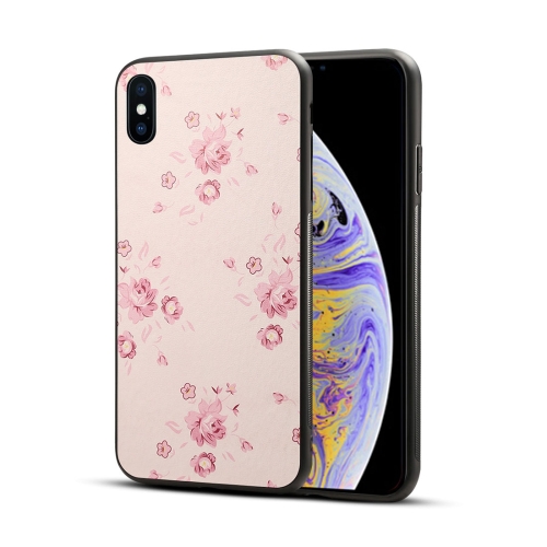 

Peach Flower Pattern TPU + PC Case for iPhone XS Max