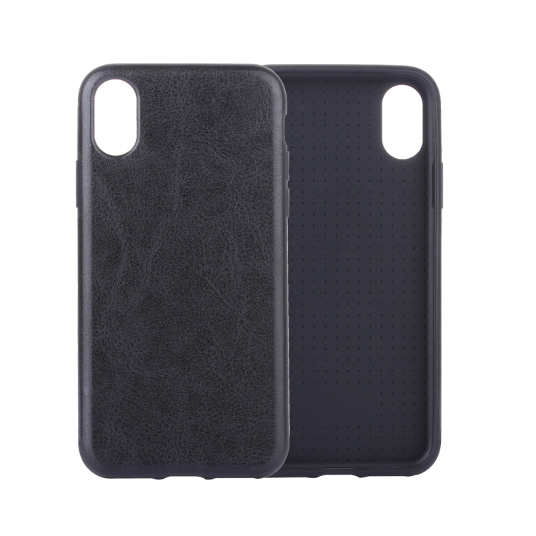 

Crazy Horse Texture PU Case for iPhone XS Max (Black)