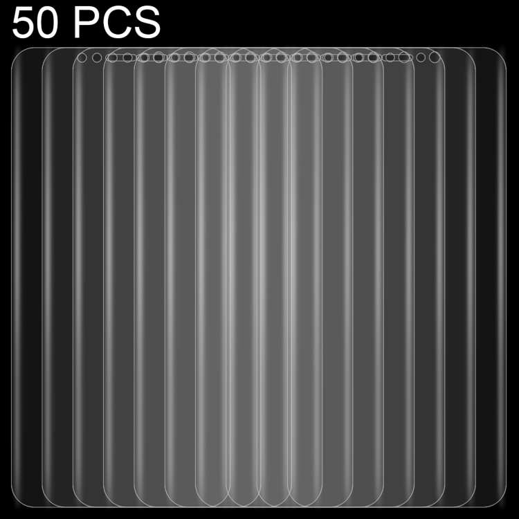 

50 PCS 0.1mm 3D Curved Edge HD PET Full Screen Protector for iPhone XS Max, No Retail Package