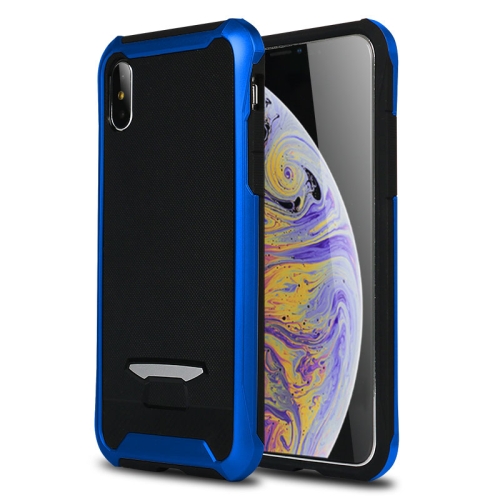 

Bumblebee TPU + PC Granule Texture Protective Back Cover Case for iPhone XS Max(Blue)