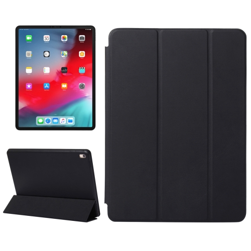 

Horizontal Flip Solid Color Leather Case for iPad Pro 11 inch (2018), with Three-folding Holder & Wake-up / Sleep Function(Black)