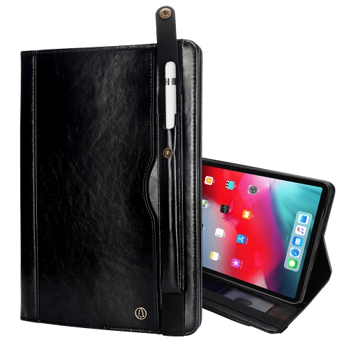 

Crazy Horse Texture Horizontal Flip Leather Case for iPad Pro 11 inch, with Card Slots & Pen Slot & Holder & Wallet (Black)
