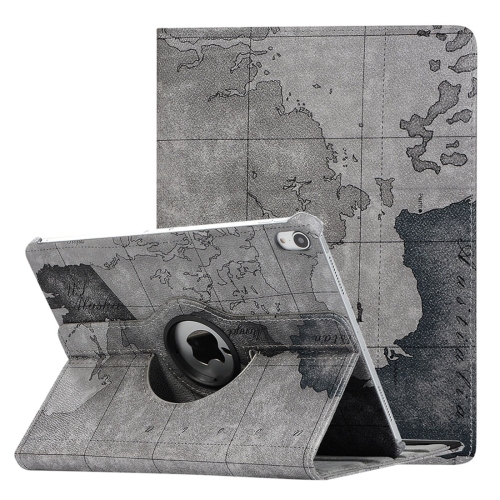 

Map Pattern Horizontal Flip Leather Case for iPad Pro 11 inch 2018, with 360 Degrees Rotating Holder, Random Pattern Delivery(Grey)